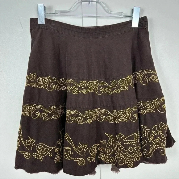 Vintage y2k Buffalo David Bitton embroidered skirt size 28 - Picture 1 of 6